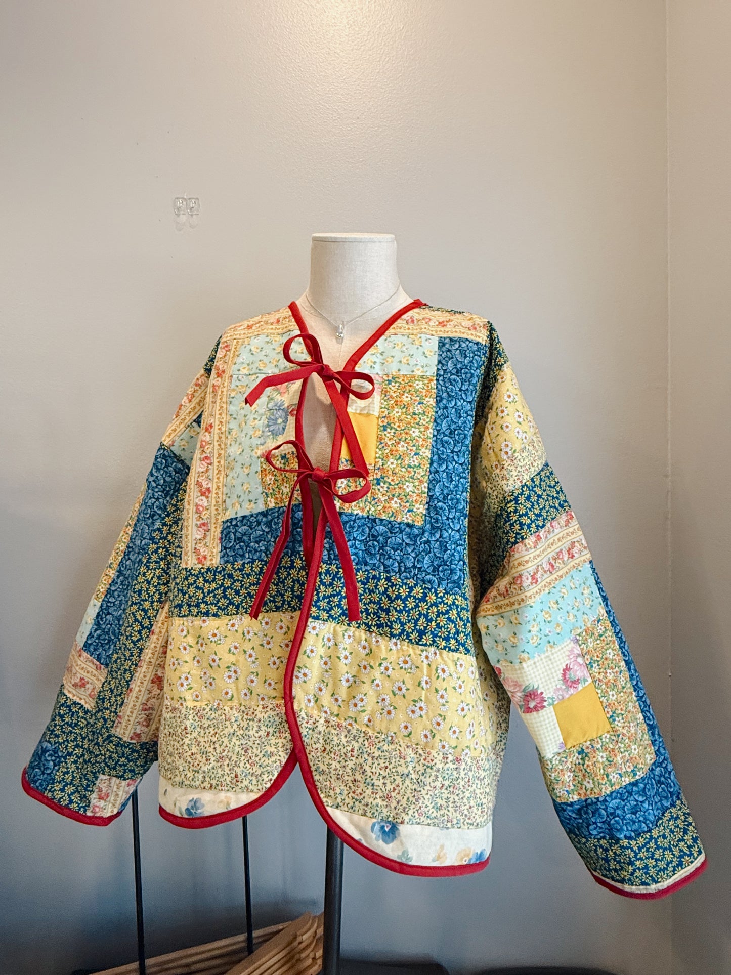 Floral Quilted Cardigan - XXL