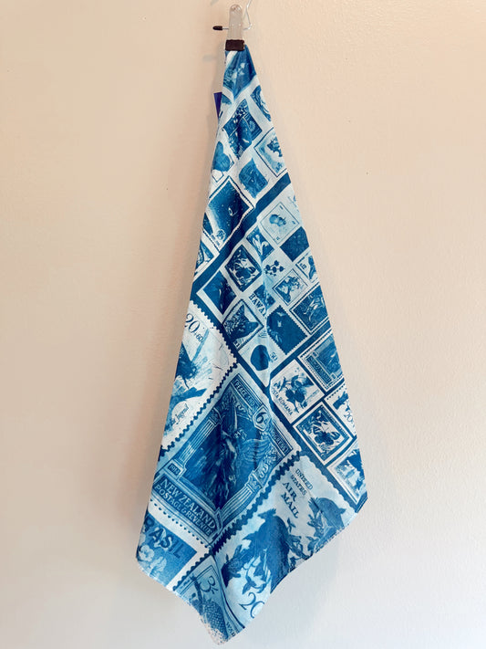 postage stamp scarf