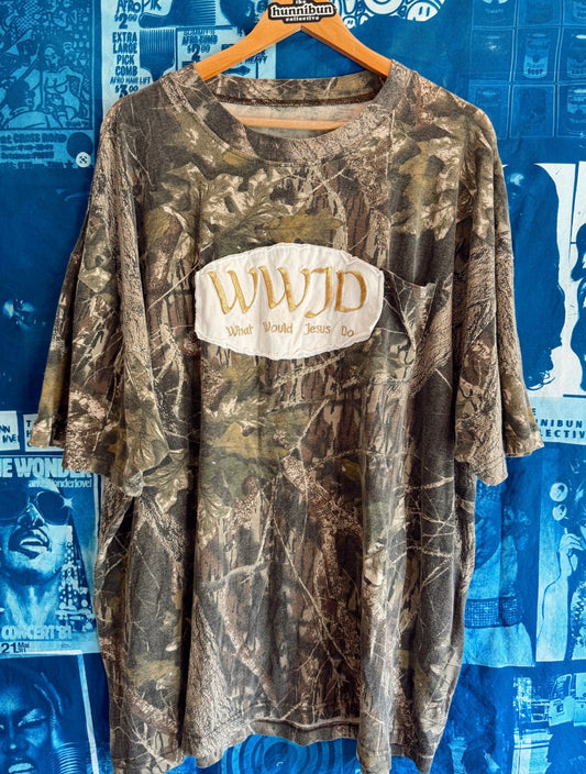 WWJD camo patch -xxxl