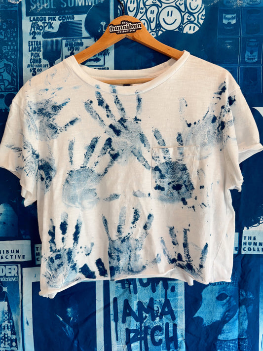 cropped handprint tee - medium